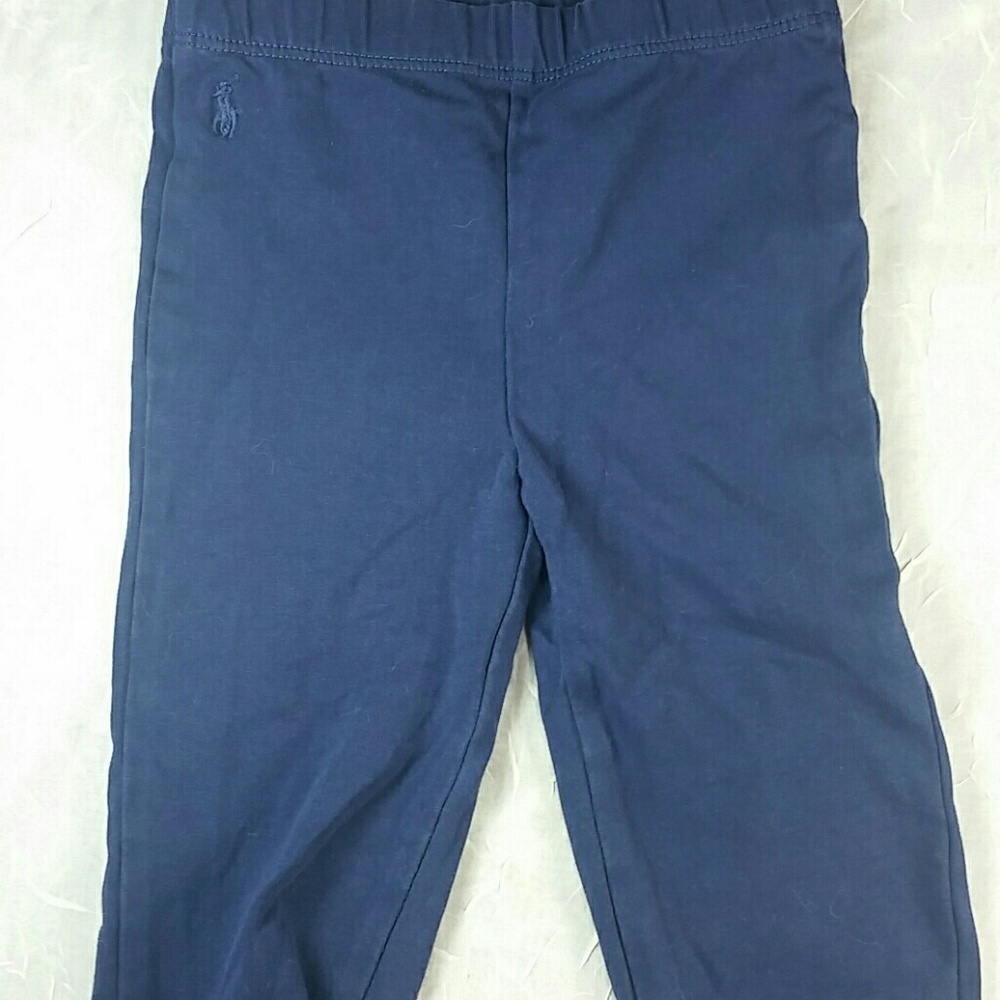 Ralph Lauren leggings bow blue 24 month